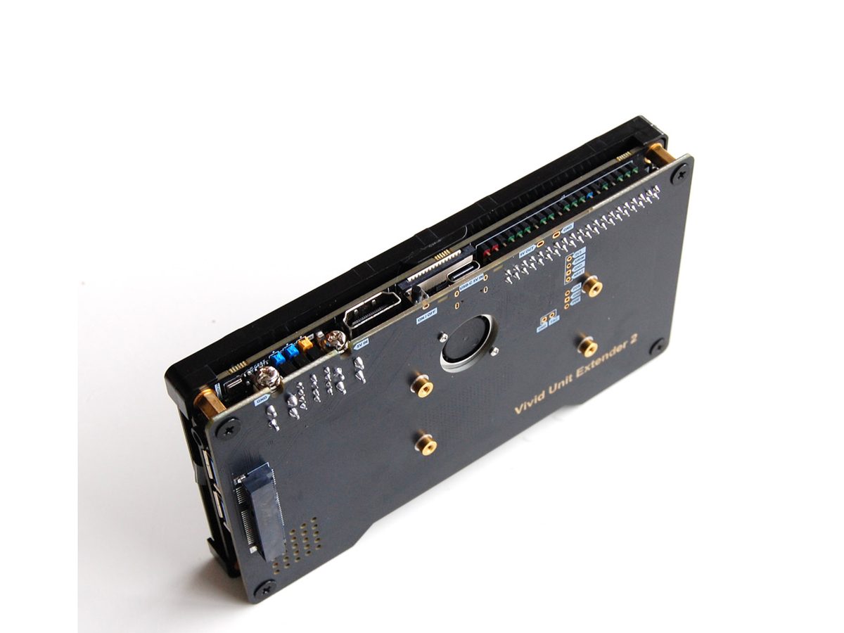 Vivid Unit Extender 2 与 Vivid Unit 组装后的侧面视图
